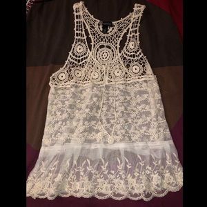 Lace tank top